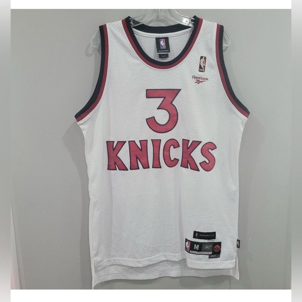 Vintage Reebok NBA New York Knicks Stephon Marbury 3 Throwback Jersey